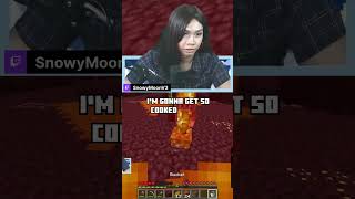 Instead of hitting piglins, use lava buckets to kill them #minecraft