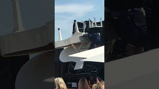 Artist Playing the Piano as It Levitates and Rotates Around
