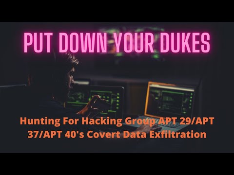   Put Down Your Dukes Hunting For Hacking Group APT 29 APT 37 APT 40 S Covert Data Exfiltration