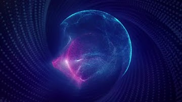 Magical Particle Orb Tunnel/ animation background video effect 55 second 4K video