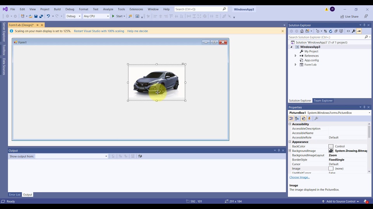 การ เขียน โปรแกรม visual basic 2010  2022  การใช้เครื่องมือ PictureBox พื้นฐาน - VB Visual Basic 2010 2019