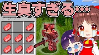 🍁【マイクラ】すべてのアイテムが装備にできる世界で謎の縛りサバイバル！【ゆっくり実況/マインクラフト/Minecraft】