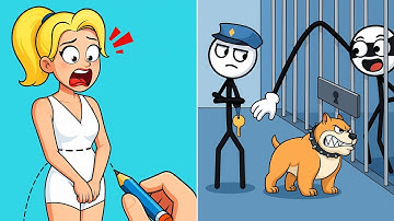 Satisfying ASMR Gameplay : DRAW IT STORY VS THIEF PUZZLE — All Max Levels Gameplay Android, iOS