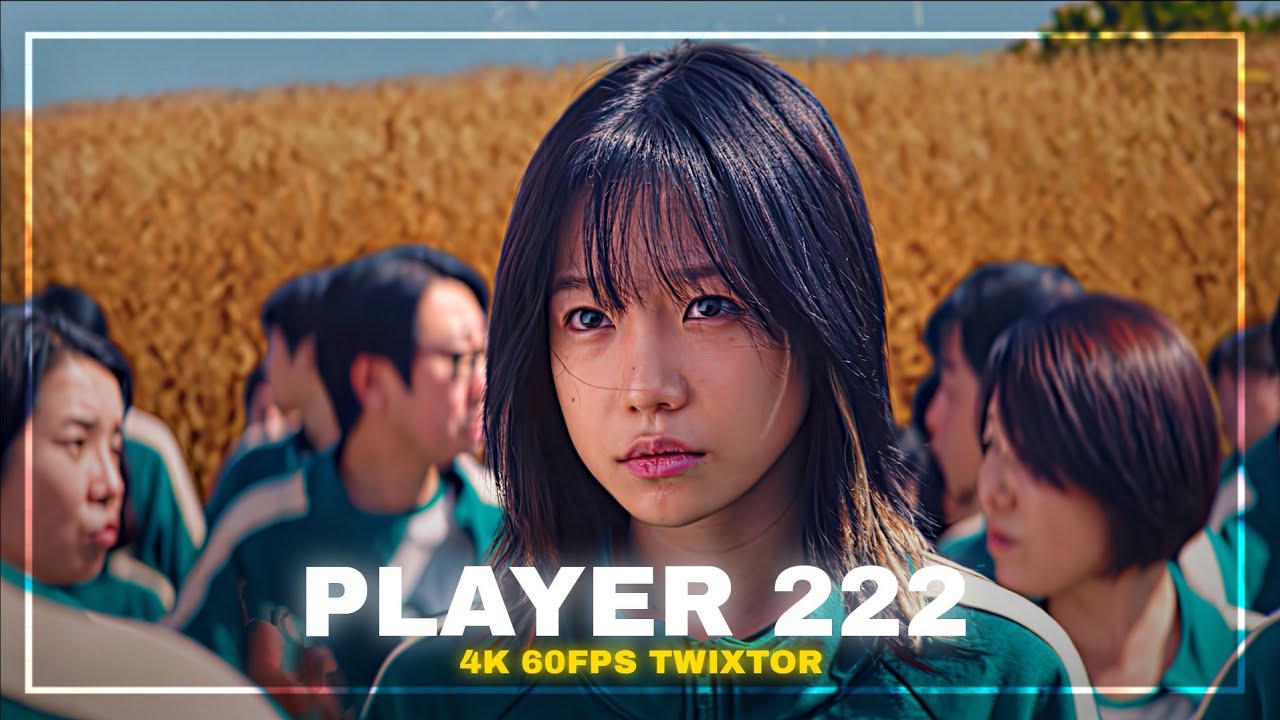 Player 222 4K Scene Pack 4K 60fps Twixtor Squid Game Season 2