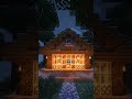 “Peaceful Minecraft Cabin in the Rain ☔ | Exterior ASMR Ambience” #minecraftasmr