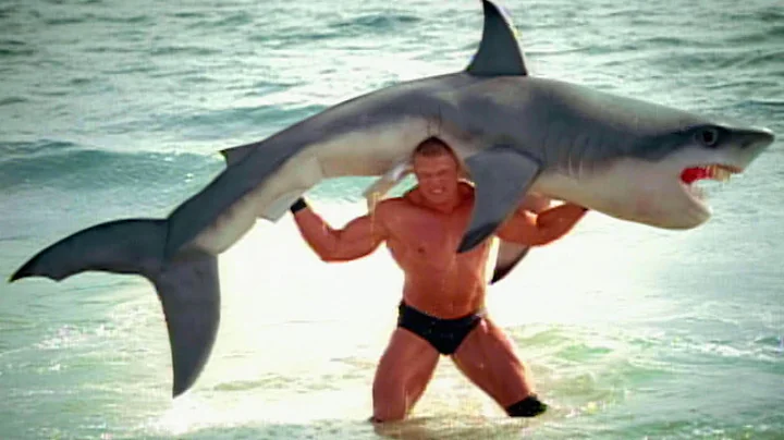 Brock Lesnar F5s a shark: SummerSlam 2003 commercial - DayDayNews