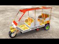 How to make Tuk Tuk Rickshaw at home - Diy Matchbox auto rickshaw