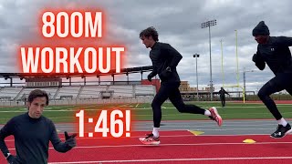 800m Endurance Training + Weights | Under Armour Track