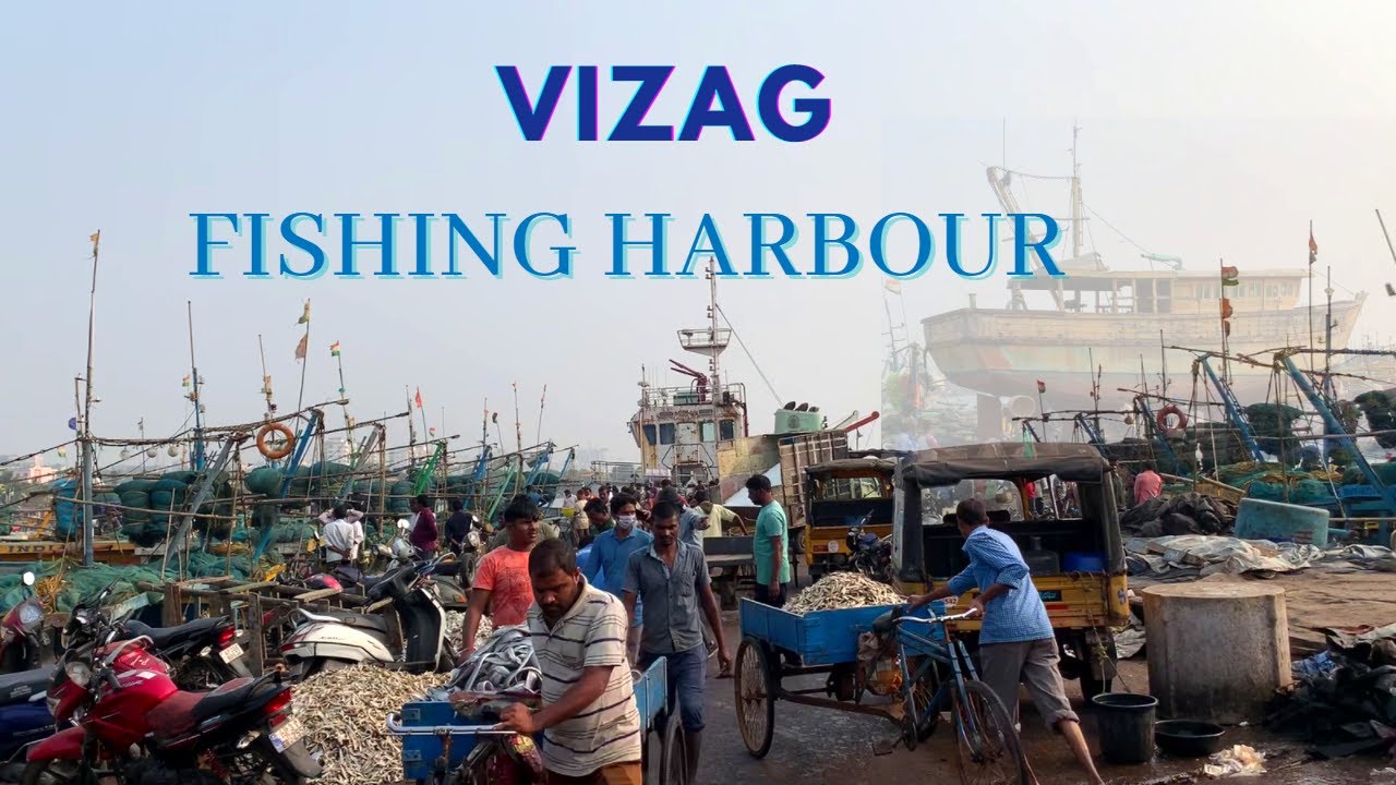 Fishing Harbour Of Vizag City Largest Fishing Harbour In India Very