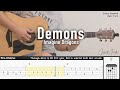 Demons - Imagine Dragons | Fingerstyle Guitar | TAB + Chords + Lyrics