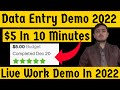 data entry work live demo in 2022 upwork tutorial for beginners mr naveed shah