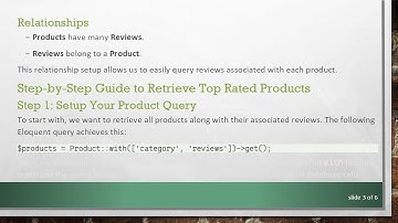 How to Retrieve Top Rated Products in Laravel with Average Rating Equal to 5