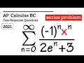 Solving The Taylor Series Question (2021 AP Calc BC FRQ Q6)