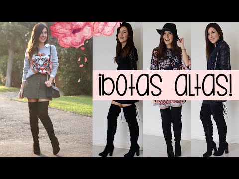 5 llevar botas sobre la rodilla 💫👌🏻💗 - Tana - YouTube