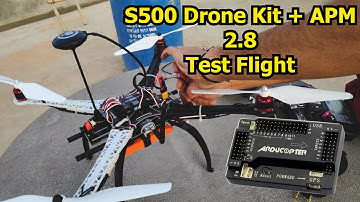 S500 Drone Kit Test Flight with APM 2.8 Flight Controller & Flysky I6X Open Tx Radio