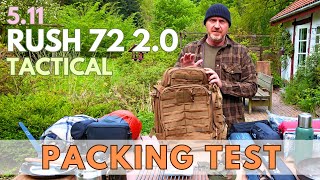 5.11 Tactical Rush 72 2.0: Packing & Review