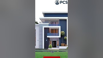 Modern House Front Elevation Design in Revit and Lumion #Shorts