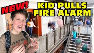 Kid Temper Tantrum Pulls Fire Alarm During School! - SUSPENDED! [NEW VIDEO]