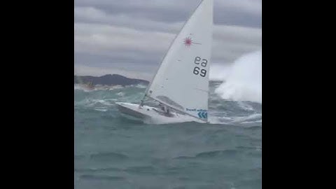 Palamas big waves laser surfing