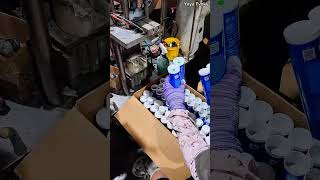 Automated Bottle Filling and Packaging Process in Manufacturing Plants