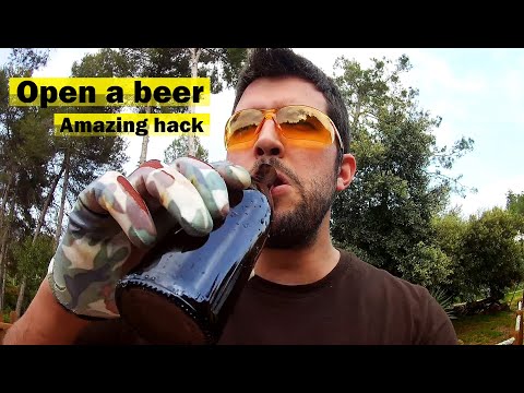 How to open a bottle of with boots laces
