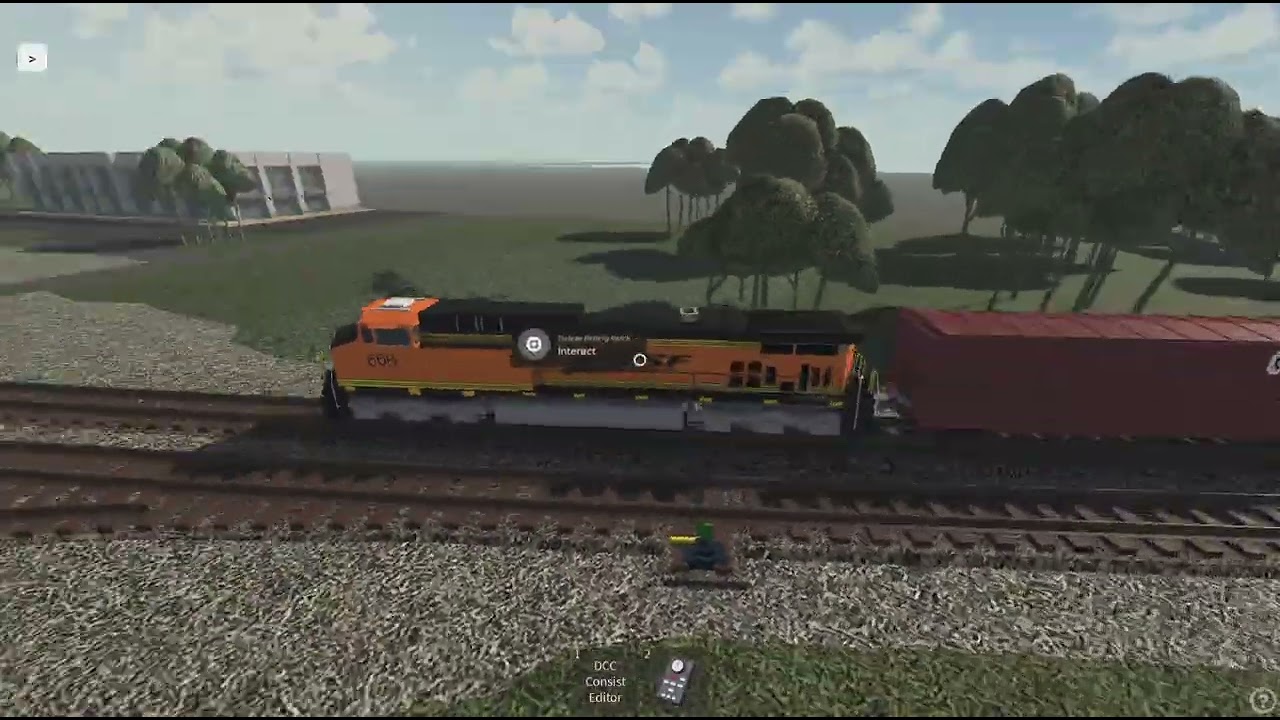 Rail fanning in Roblox