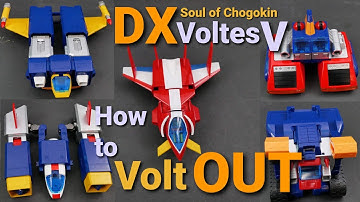 DX Soul of Chogokin Voltes V | How to VOLT OUT | 4K