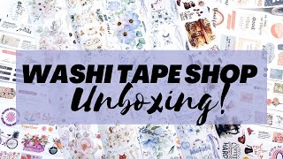 Washi Tape Shop Haul and Unboxing! New Washi Tapes and Stickers! August 2023 Review