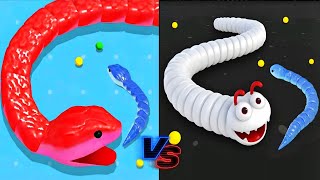 🔥 Snake Clash.io vs Worms Clash 😱 | Ultimate IO Battle! Which Game Wins? 🐍 screenshot 2