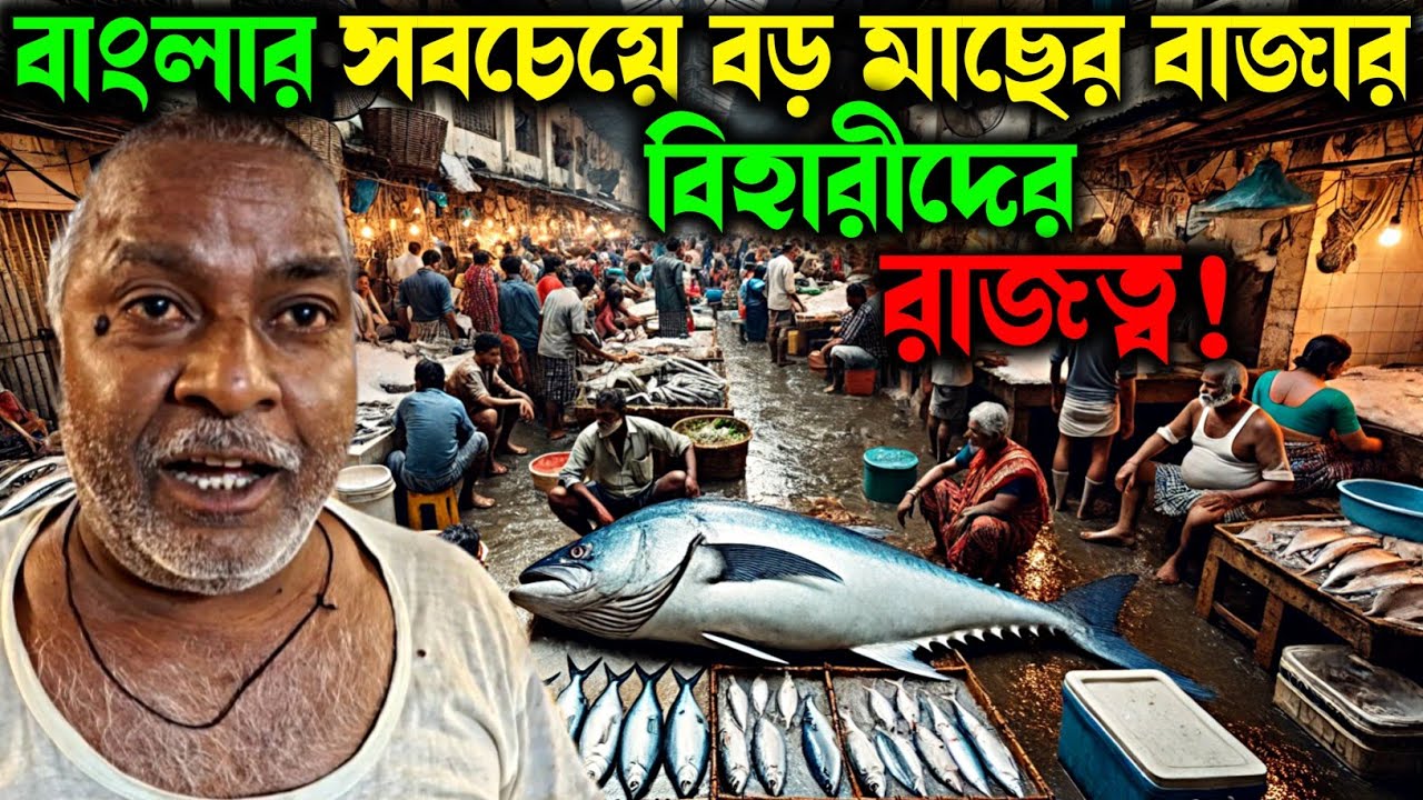 এটাই ভারতের সবচেয়ে সস্তার মাছ বাজার। Howrah Fish Market
