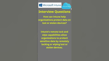 How can Intune help organizations protect data on lost or stolen devices