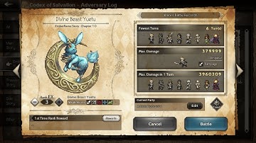 Divine Beast Yuetu EX 3 in 6 Turns | Octopath Traveler COTC