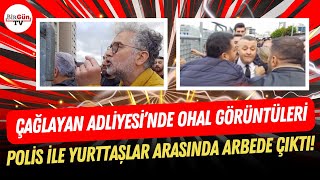 Çağlayan Adliyesinde Resmen Ohal Görüntüleri Polis Ile Yurttaşlar Arasında Arbede Çıktı