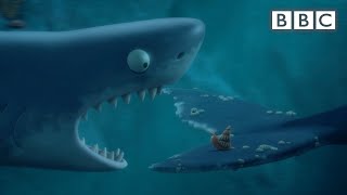 The Snail and the Whale escape the SHARKS! - BBC