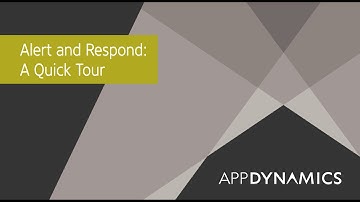 Quick Tour of Alert and Respond