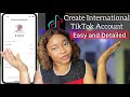 How to create international tiktok account in nigeria  africa