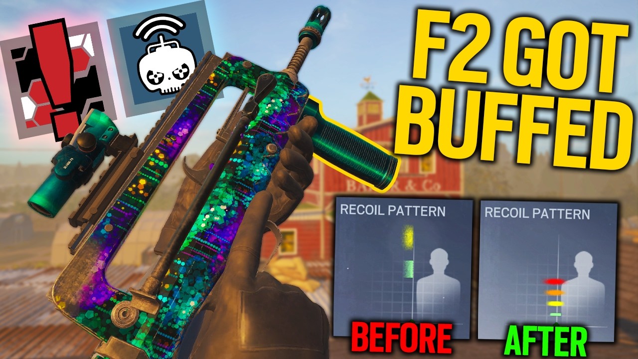 F2 Recoil R6 Pattern THE F2 RECOIL FINALLY GOT BUFFED - YouTube