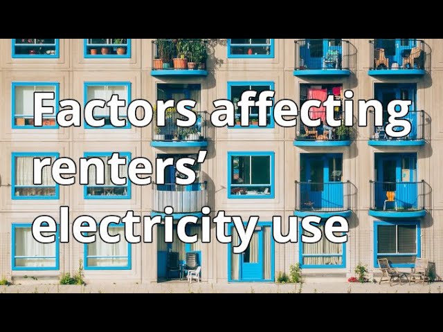 Factors affecting renters' electricity use