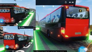 bus simulator lintas jawa 2023 - Android gameplaybus stoping game quality high graphics2023 bus game screenshot 5