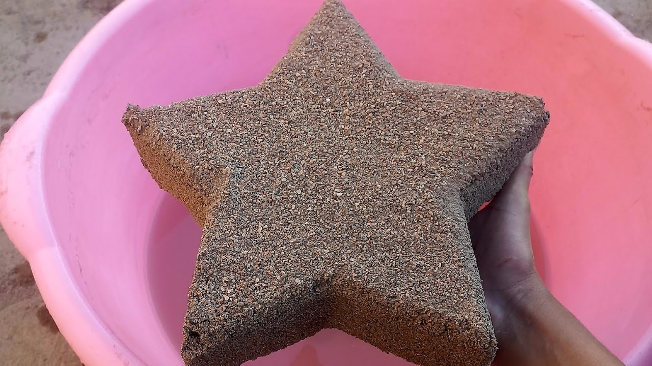 Brand New || Colourful grainy Stars 🌟 Crumbling dipping and dry crumbling on Paste #asmr #insane