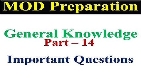 MOD GK Preparation | AD MOD | Security Sub Inspector | Sub Inspector | ASI | UDC | LDC | GK | MOD |