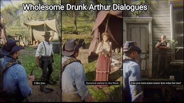 Drunk Arthur Sings a Song And Compliments Everyone In The Camp (Hidden Dialogue) - RDR2
