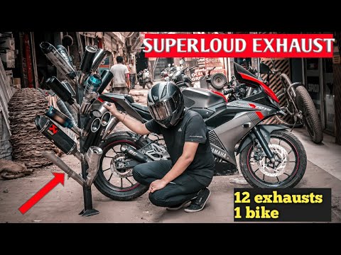 10 Loud Exhausts For Yamaha R15 v.3 | Superloud Sound  for Any bike