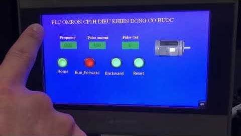 PLC Omron CP1H Điều Khiển Động Cơ Bước