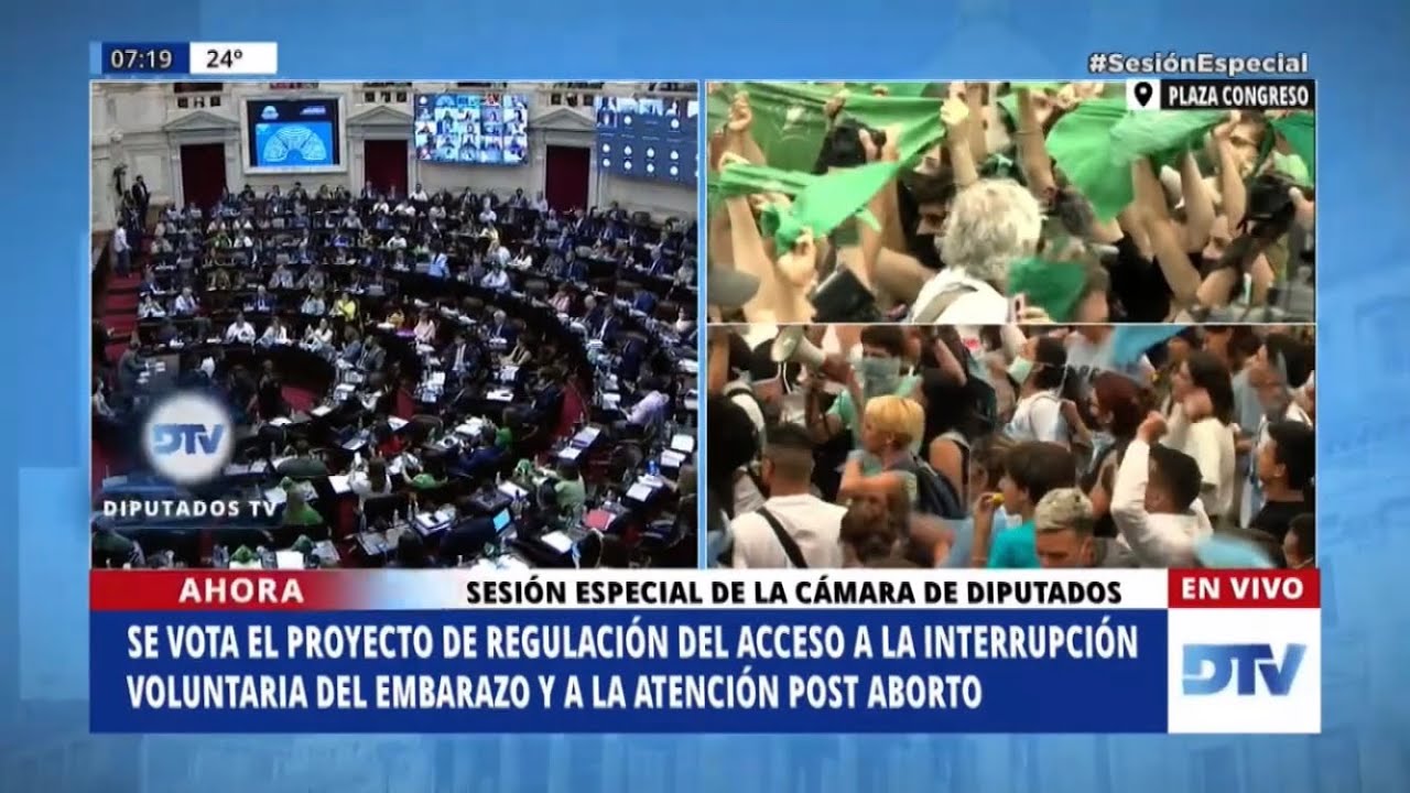 Aborto legal: así fue el momento de la votación en Diputados