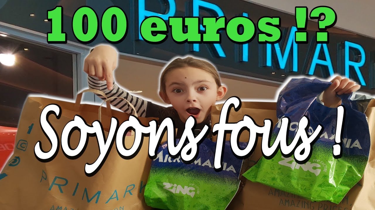 100 EUROS CHALLENGE 💶 QU'ONT - ILS ACHETÉS ?