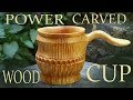 Carving a Juniper Burl into a  Cup and Talking About Power Tools I Use