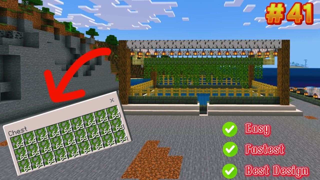 Fastest Vine Farm in Minecraft 1.21 (Survival & Creative)🌿🔥 #41