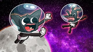 Baby Cartoon Cat Skyblock on the MOON! (Minecraft)