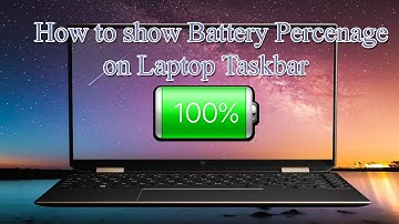 How to show Battery Percentage on taskbar | How to Fix Battery Icon Not Showing in laptop